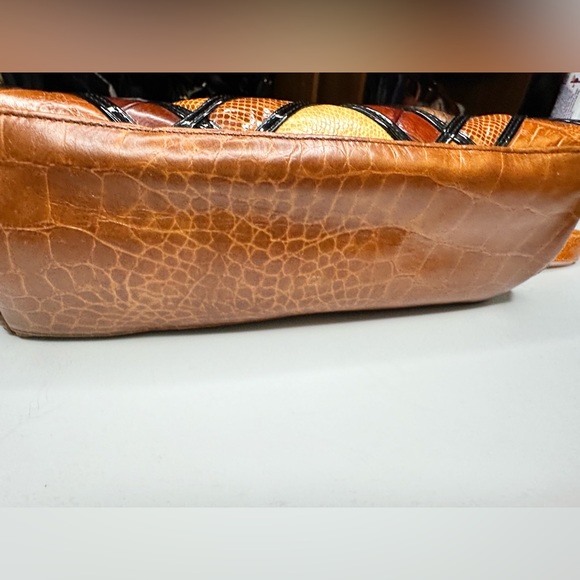 Accents by Sharif Patchwork Leather Handbag - Picture 10 of 10